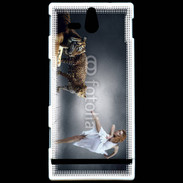 Coque Sony Xperia U Danseuse avec tigre