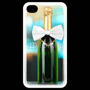 Coque iPhone 4 / iPhone 4S Bouteille de champagne avec noeud