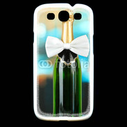 Coque Samsung Galaxy S3 Bouteille de champagne avec noeud