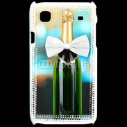 Coque Samsung Galaxy S Bouteille de champagne avec noeud