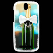 Coque HTC One SV Bouteille de champagne avec noeud