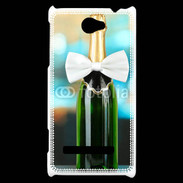 Coque HTC Windows Phone 8S Bouteille de champagne avec noeud