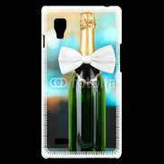 Coque LG Optimus L9 Bouteille de champagne avec noeud