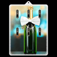 Porte clés Bouteille de champagne avec noeud