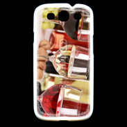 Coque Samsung Galaxy S3 Vin blanc rosé et rouge