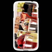 Coque Samsung Galaxy S4 Vin blanc rosé et rouge
