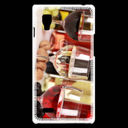 Coque LG Optimus L9 Vin blanc rosé et rouge