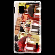 Coque LG Optimus G Vin blanc rosé et rouge