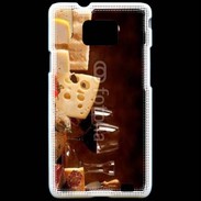 Coque Samsung Galaxy S2 Fromage, charcuterie et vin