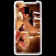 Coque LG P990 Fromage, charcuterie et vin 2