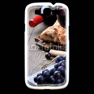 Coque Samsung Galaxy S3 Pain et vin rouge