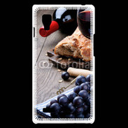Coque LG Optimus L9 Pain et vin rouge