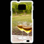 Coque Samsung Galaxy S2 Verres de vin et vignes