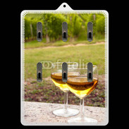 Porte clés Verres de vin et vignes