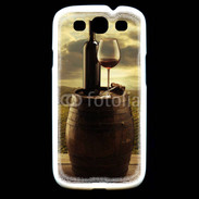 Coque Samsung Galaxy S3 Vin rouge et paysage viticole