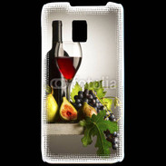 Coque LG P990 Vin rouge et fruits