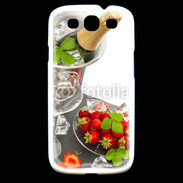 Coque Samsung Galaxy S3 Champagne et fraises