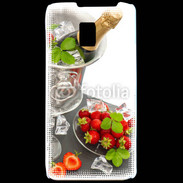 Coque LG P990 Champagne et fraises