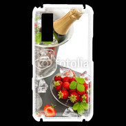 Coque Samsung Player One Champagne et fraises