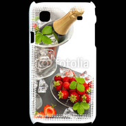 Coque Samsung Galaxy S Champagne et fraises