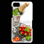 Coque Blackberry Z10 Champagne et fraises