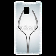 Coque LG P990 Dessin verre à vin