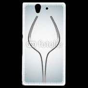 Coque Sony Xperia Z Dessin verre à vin