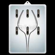 Porte clés Dessin verre à vin