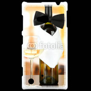 Coque Nokia Lumia 720 Vin blanc et noeud papillon
