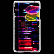 Coque LG Optimus G Cocktails rose et jaune