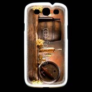 Coque Samsung Galaxy S3 Vin blanc et tonneaux