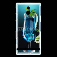 Coque Sony Xperia P Cocktail bleu