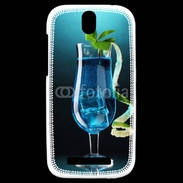 Coque HTC One SV Cocktail bleu