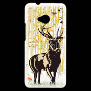 Coque HTC One Illustration de cerf 5