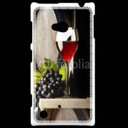 Coque Nokia Lumia 720 Verre de vin rouge et grappe de raisin