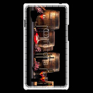 Coque LG Optimus L9 Vin rouge et tonneaux 2