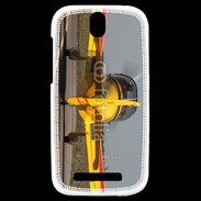 Coque HTC One SV Cap 10 jaune sur taxiway