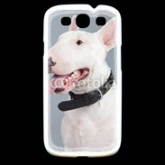Coque Samsung Galaxy S3 Portrait de Bull terrier blanc 5
