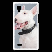 Coque LG Optimus L9 Portrait de Bull terrier blanc 5