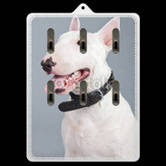 Porte clés Portrait de Bull terrier blanc 5