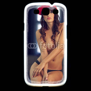 Coque Samsung Galaxy S3 Charmante brune avec casquette rouge