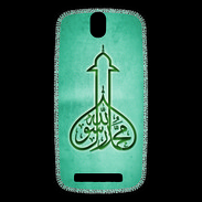 Coque HTC One SV Islam E Turquoise