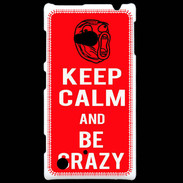 Coque Nokia Lumia 720 Keep calm Be Crazy Rouge