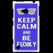 Coque Nokia Lumia 720 Keep Calm Funky Bleu