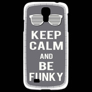 Coque Samsung Galaxy S4 Keep Calm Funky Gris