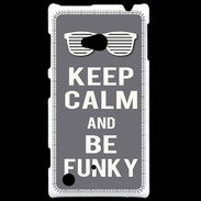Coque Nokia Lumia 720 Keep Calm Funky Gris