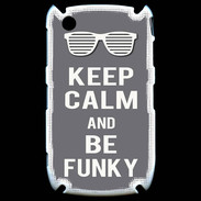 Coque Blackberry 8520 Keep Calm Funky Gris