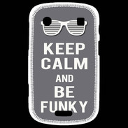 Coque Blackberry Bold 9900 Keep Calm Funky Gris