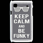Coque Samsung Galaxy S Keep Calm Funky Gris