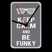Grande pendule murale Keep Calm Funky Gris